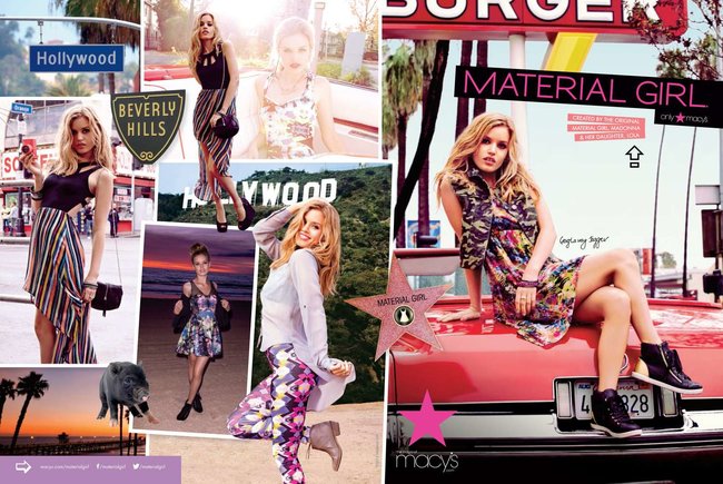 Джорджия Мэй Джаггер на съемках рекламной кампании «Material Girl»: georgia-may-jagger-material-girl-2013-campaign--14_Starbeat.ru