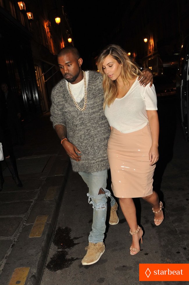 Парижское свидание Канье Уэста и Ким Кардашьян: kim-kardashian-kanye-west-parisian-dinner-date-08_Starbeat.ru