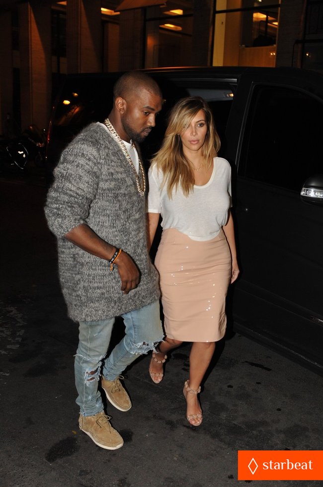 Парижское свидание Канье Уэста и Ким Кардашьян: kim-kardashian-kanye-west-parisian-dinner-date-12_Starbeat.ru