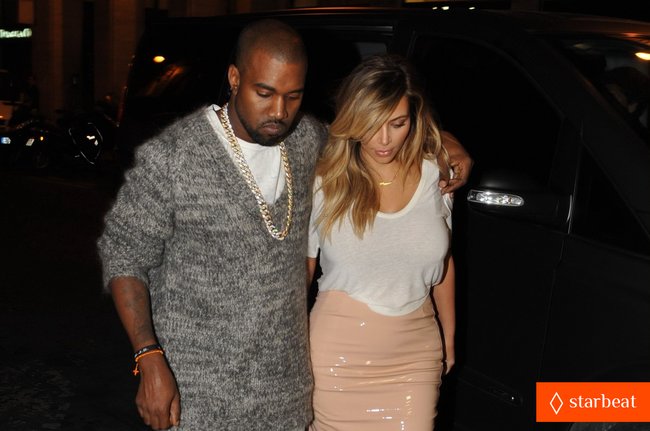 Парижское свидание Канье Уэста и Ким Кардашьян: kim-kardashian-kanye-west-parisian-dinner-date-14_Starbeat.ru