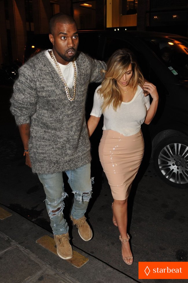 Парижское свидание Канье Уэста и Ким Кардашьян: kim-kardashian-kanye-west-parisian-dinner-date-16_Starbeat.ru