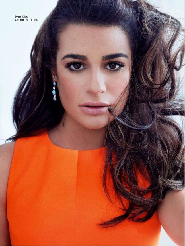 «Glamour UK» в апреле: заводная красотка Леа Мишель: lea-michele-glamour-uk--04_Starbeat.ru