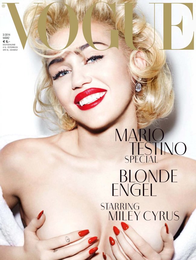 Топлесс-фотосессия в мартовском «Vogue Germany»: Майли Сайрус: miley-cyrus-24_Starbeat.ru