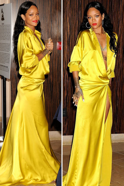 Рианна на светском рауте «Clive Davis 56th GRAMMY Awards»: rihanna-grammy-2014-clive-davis-pre-grammy-3_Starbeat.ru