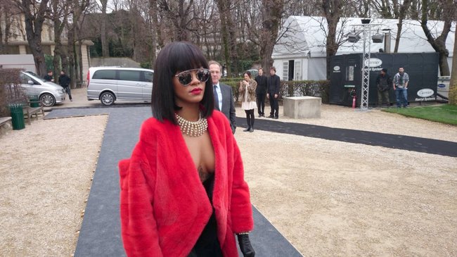 Модный показ «Christian Dior» в Париже посетила Рианна: rihanna-3_Starbeat.ru