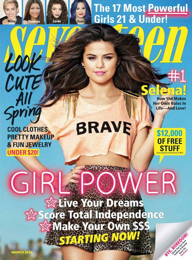 Мартовский выпуск журнала «Seventeen» с Селеной Гомес: selena-gomez-3_Starbeat.ru