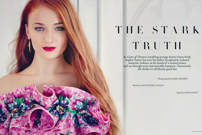 Софи Тернер на страницах журнала «Tatler UK» (апрель 2014): sophie-turner-tatler-uk--02_Starbeat.ru